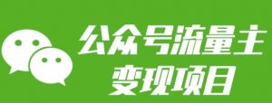 公众号流量主变现项目：每天2小时，普通人每月多挣三五千-游客之家