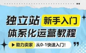独立站新手入门体系化运营教程，助力独立站卖家从0-1快速入门!-游客之家