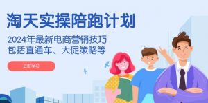 淘天实操陪跑计划，2024年最新电商营销技巧，包括直通车、大促策略等-游客之家