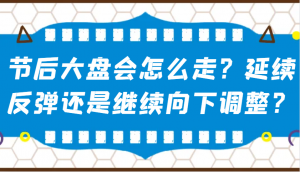 某公众号付费文章：节后大盘会怎么走？延续反弹还是继续向下调整？-游客之家