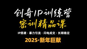 2025年“知识付费IP训练营”小白避坑年赚百万，暴力引流，闪电成交-游客之家