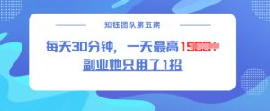 副业她只用了1招，每天30分钟，无脑二创，一天最高1.5k-游客之家