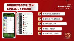 评论区野路子截流创业粉新方法，日被动加300+创业粉，精准引流被动添加...-游客之家