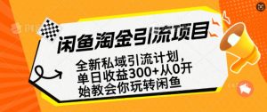 闲鱼淘金私域引流计划，从0开始玩转闲鱼，副业也可以挣到全职的工资-游客之家
