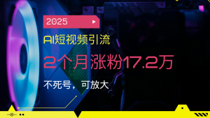 2025AI短视频引流，2个月涨粉17.2万，不死号，可放大-游客之家