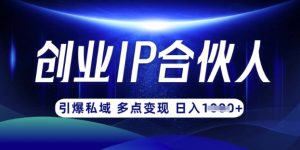 云帆·创业ip合伙人打造3.0，从0到1教你做网创，实现月入过W-游客之家