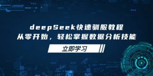 deepSeek快速驯服教程，从零开始，轻松掌握数据分析技能-游客之家