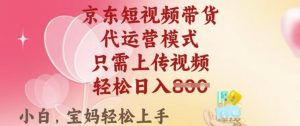 京东短视频带货，2025翻身项目，只需上传视频，单月稳定变现8k+【揭秘】-游客之家