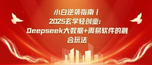 小白逆袭指南，2025玄学轻创业：Deepseek大数据+周易算法的融合玩法-游客之家