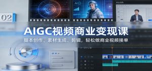 AIGC视频商业变现课：脚本创作、素材生成、剪辑，轻松做商业视频接单-游客之家
