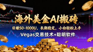 【海外美金AI搬砖】Vegas交易技术+聪明软件，日赚50-1000U，长期稳定，小白轻松上手。-游客之家