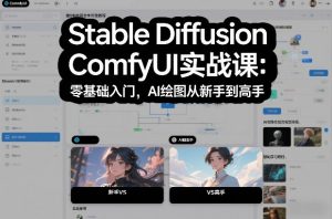 Stable Diffusion ComfyUI实战课：零基础入门，AI绘图从新手到高手-游客之家