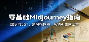 零基础Midjourney指南：提示词设计、多风格探索，玩转AI生成艺术-游客之家