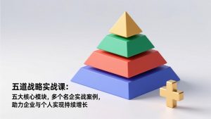 五道战略实战课:五大核心模块,多个名企实战案例,助力企业与个人实现持续增长-游客之家