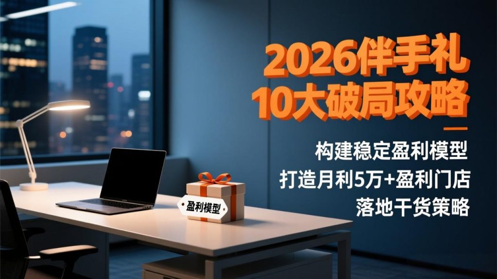 2026伴手礼10大破局攻略：构建稳定盈利模型，打造月利5万+盈利门店，落地干货策略-游客之家