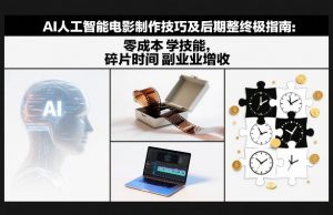 AI人工智能电影制作技巧及后期完整终极指南：零成本学技能，碎片时间副业增收-游客之家