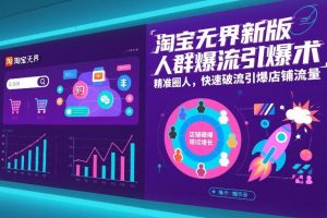 淘宝无界新版人群爆流引爆术，精准圈人，快速破流引爆店铺流量-游客之家