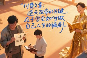 付费文章：逆天改命的关键，在于学会如何做自己人生的编剧-游客之家