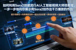 如何利用Sora2创建流行AI人工智能视频大师班，一步一步地向你展示用Sora2创作出千万播放的作品-游客之家