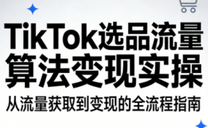 TikTok选品流量算法变现实操-游客之家