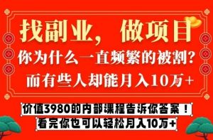 价值3980的网创内部课程，告诉你互联网创业月入10个W的秘密【揭秘】-游客之家