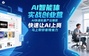 AI智能体实战创业营12月23-25号线下课，AI快速批量产出爆款，快速让AI上岗，马上帮你省钱省力-游客之家