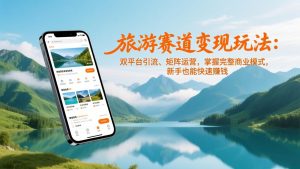 旅游赛道变现玩法：双平台引流、矩阵运营，掌握完整商业模式，新手也能快速赚钱-游客之家