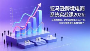 亚马逊跨境电商系统实战课2026：从思维框架、安全选品到Listing广告，步步为营构建长期盈利能力-游客之家