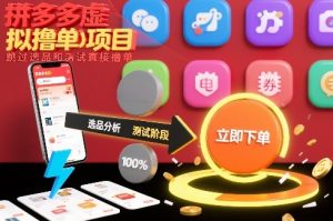 拼多多虚拟撸单项目，跳过选品和测试直接撸单-游客之家