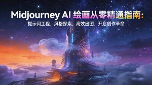 Midjourney AI绘画从零精通指南：提示词工程，风格探索，高效出图，开启创作革命-游客之家