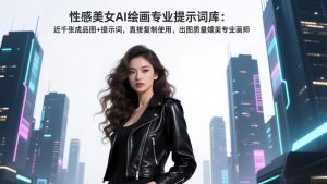 性感美女AI绘画专业提示词库：近千张成品图+提示词，直接复制使用，出图质量媲美专业画师-游客之家