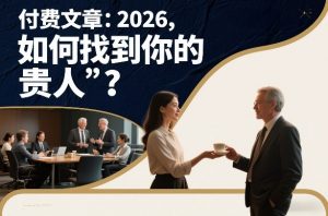付费文章：2026，如何找到你的“贵人”？-游客之家