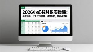2026小红书对账实操课：数据导出、收入成本核算、经营分析，掌握全流程-游客之家