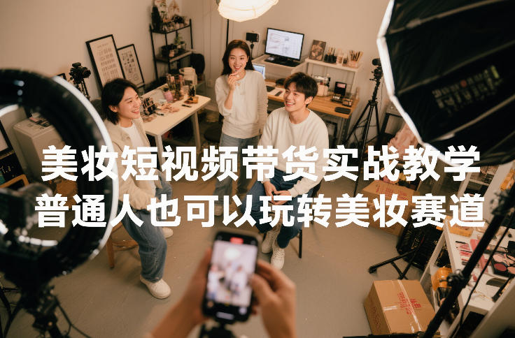 美妆短视频带货实战教学,普通人也可以玩转美妆赛道-游客之家