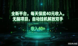 最新看广平台，每天保底30-4米，无脑项目，自动挂G解放双手【揭秘】-游客之家