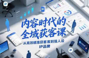 内容时代的全域获客课，从高效精准获客到强人设IP品牌-游客之家