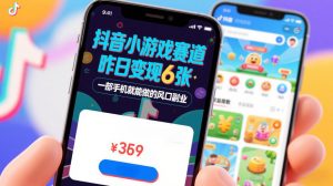 抖音小游戏赛道，昨日变现600+，零基础一部手机就能做的风口副业【揭秘】-游客之家