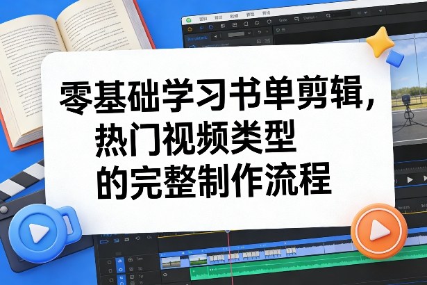 零基础学习书单剪辑，热门视频类型的完整制作流程(更新2026)-游客之家