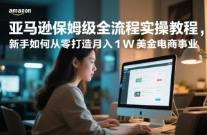亚马逊保姆级全流程实操教程，新手如何从零打造月入1W美金电商事业-游客之家