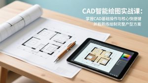 CAD智能绘图实战课：掌握CAD基础操作与核心快捷键，并能熟练绘制完整户型方案-游客之家