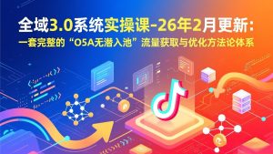 全域3.0系统实操课-26年2月更新：一套完整的“O5A无潜入池”流量获取与优化方法论体系-游客之家