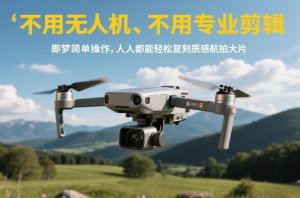 不用无人机、不用专业剪辑，即梦简单操作，人人都能轻松复刻质感航拍大片-游客之家