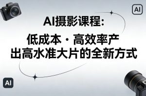 AI摄影课程，低成本高效率产出高水准大片的全新方式-游客之家