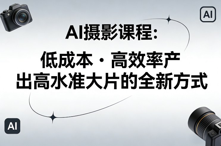 AI摄影课程，低成本高效率产出高水准大片的全新方式-游客之家