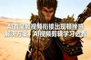 AI首尾帧视频衔接出现顿挫感解决方案，AI视频剪辑学习必看-游客之家