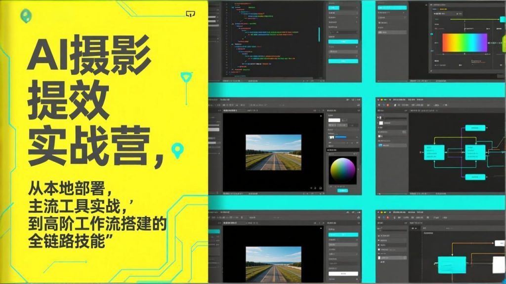 AI+摄影提效实战营，从本地部署，主流工具实战，到高阶工作流搭建的全链路技能-游客之家