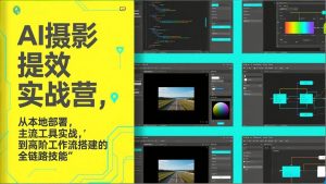 AI+摄影提效实战营,从本地部署,主流工具实战,到高阶工作流搭建的全链路技能-游客之家