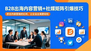 B2B出海内容营销+社媒矩阵引爆技巧：抓住内容营销的红利，让企业出海更轻松-游客之家