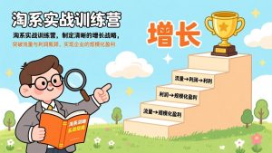 淘系实战训练营，制定清晰的增长战略，突破流量与利润瓶颈，实现企业的规模化盈利-游客之家