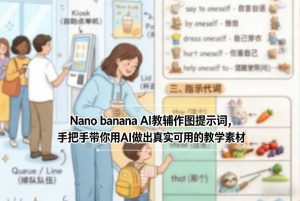Nano banana AI教辅作图提示词，手把手带你用AI做出真实可用的教学素材-游客之家